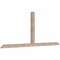 Ekena Millwork Portland Smooth Timber Gable Bracket, Douglas Fir, 96"W x 40"H x 3 1/2"D x 3 1/2"F, 10/12 Pitch GBW096X40X0404POR00SDF - alternate 3